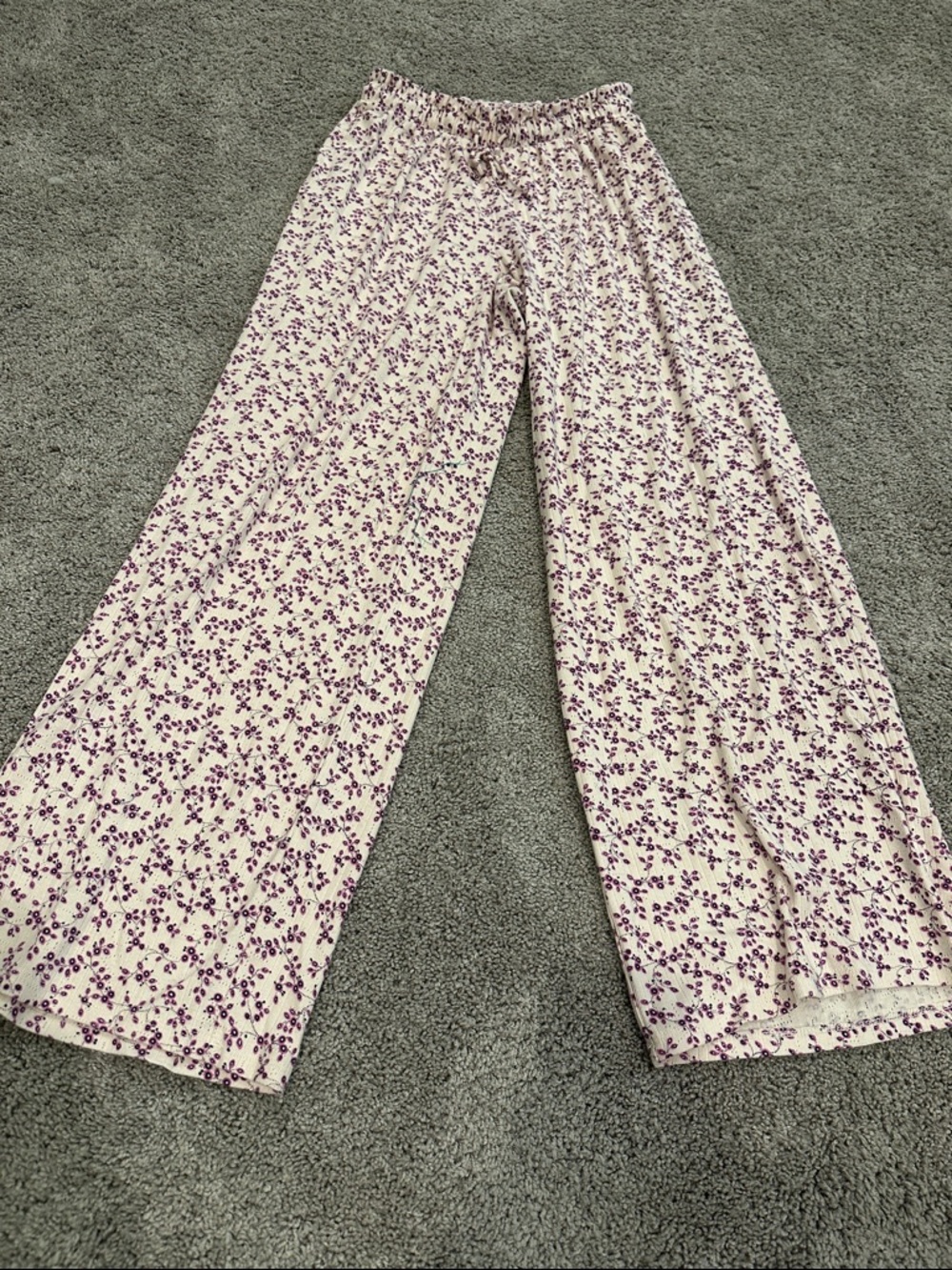 Aerie Off-Duty Pointelle Trouser PJ (XS, Pink Petal) - Picture 6 of 11